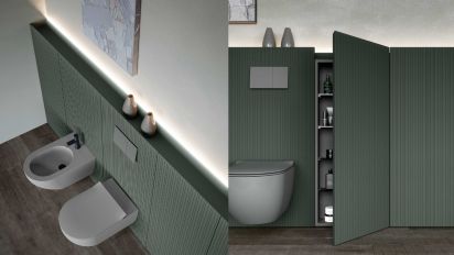 Mobili da Bagno con Maniglia a Gola